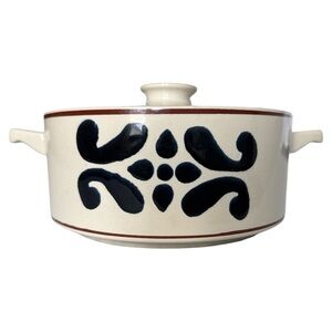 Vintage National Silver Company Ceramic Serving Dish